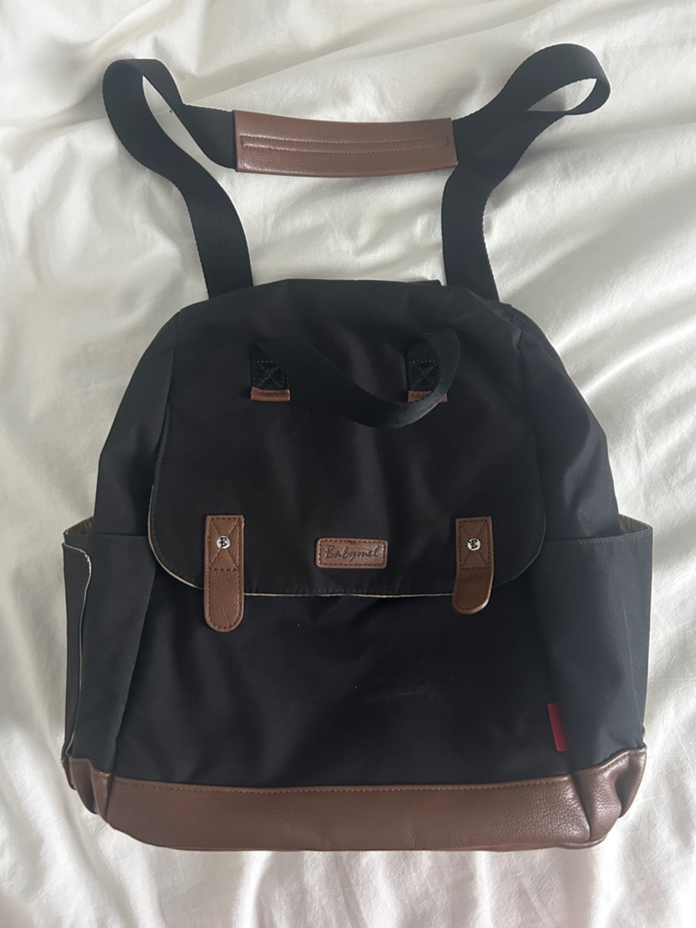 Babymel Vegan Leather Convertable Diaper Bag